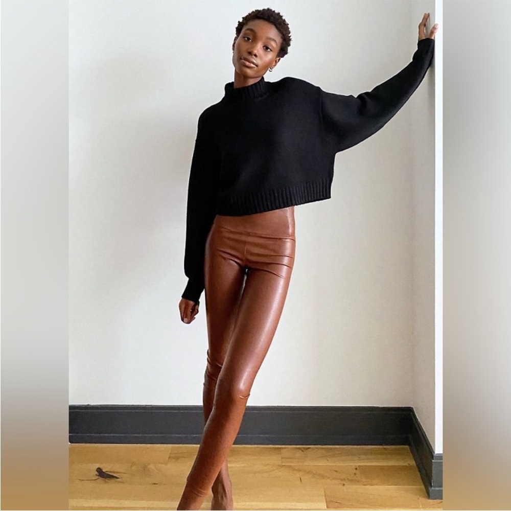 Aritzia Wilfred Free Daria Leggings Vegan Leather